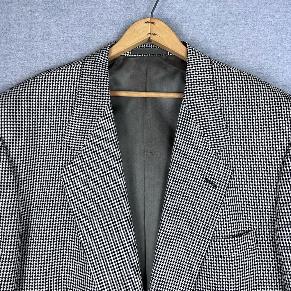 Vintage Givenchy Monsieur Suit Jacket Mens 46 R Blazer houndstooth‎